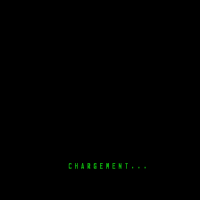 Dark background with words near bottom. Reads: "Chargement"