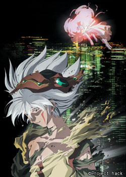 "Promotional Image for SIGN featuring Tsukasa and Aura. The lights of skyscrapers can be seen in the distance. It appears to be nighttime."