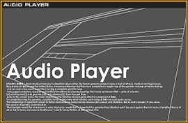 Audio Player desktop selection window