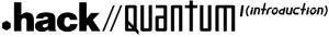dot hack quantum introduction logo