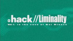 "Stylized logo in white text overlaid above a green background with a circuit design. The text reads Liminality: Vol.1 In the Case of Mai Minase"
