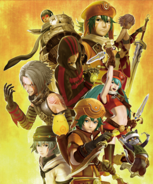 Versus Promotional Illustration featuring the cast