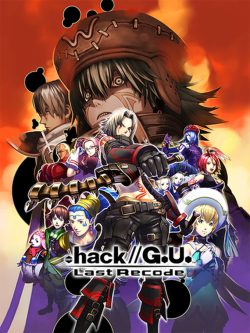 "Cover art of Last Recode featuring the main cast overlaid above Tri-Edge"